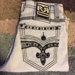 New Rock Revival Biker Shorts both pair of jeans
